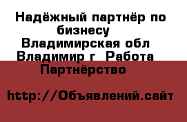Надёжный партнёр по бизнесу  - Владимирская обл., Владимир г. Работа » Партнёрство   